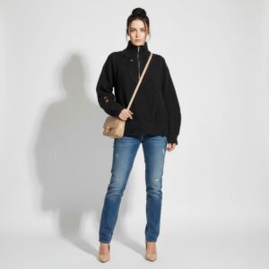 Women Quater Zip Sweater